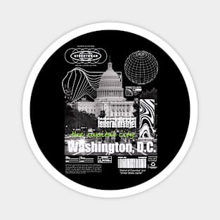 Washington, D.C.  Design T-Shirt Magnet